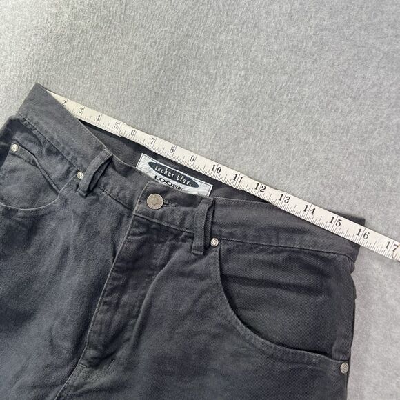 Vintage Anchor Blue Jeans Mens Loose skater Gray Jeans 33x30 fits 32x30* - Picture 14 of 16